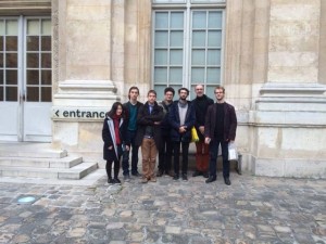 パリ国立高等音楽院の教授ロジェ・ムラロとその門下生たちとシェーン・ベルク展示会を訪問
